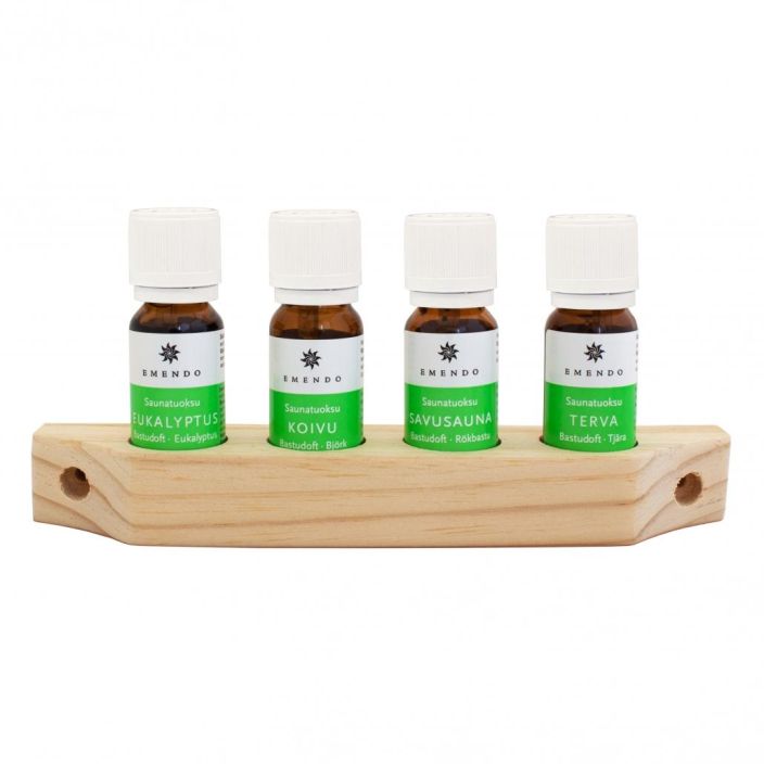 SAUNATUOKSU PUUTELINE 4 X 10ML