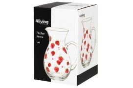 4Living Kannu Lasia Mansikka 1,4l