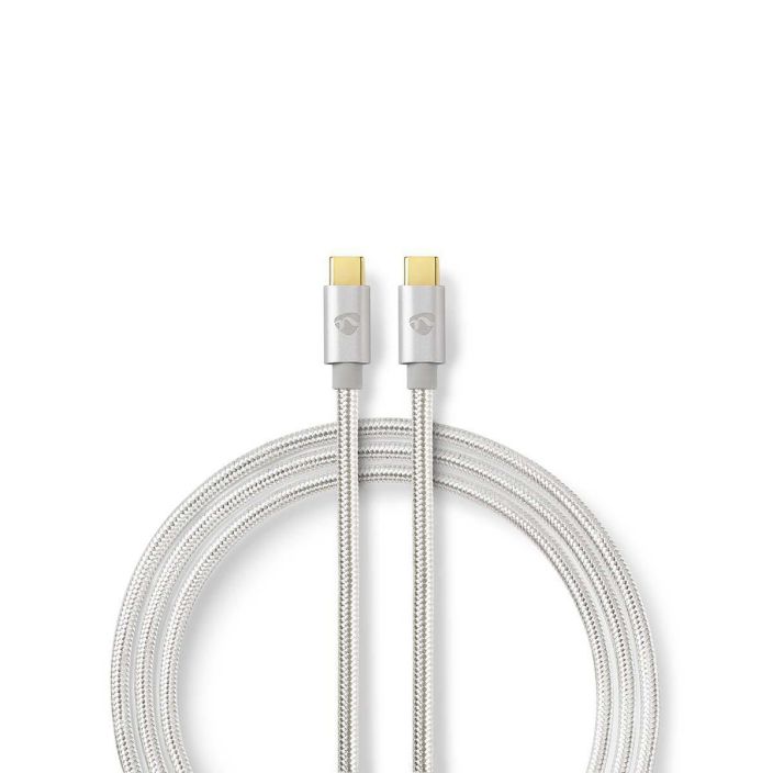 Nedis USB-C-USB-C latauskaapeli 2M Talla huippuluokan kullatulla Nedis® USB 2.0 -synkronointi-, lataus- ja AV-tukikaapelilla