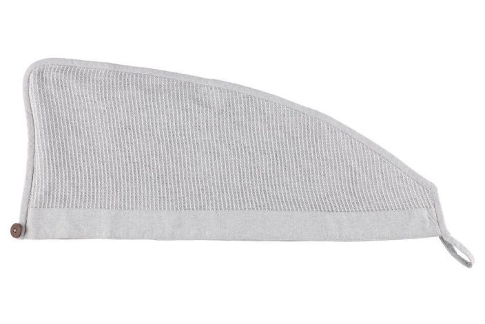 Rento Hiuspyyhe 30x72cm Harmaa/Valkoinen tuotekuva 1 Rento Hiuspyyhe 30x72cm Harmaa/Valkoinen tuotekuva 1