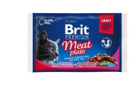 Brit Premium Brit Premium Cat paloja kastik. liha 4x100 g