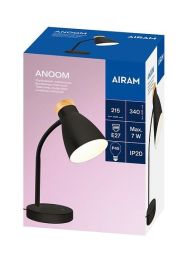 Airam Airam Anoom Pöytäval. Musta/Puu