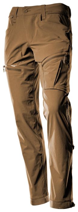 MASCOT miesten Tekniset housut CUSTOMIZED pahkinanruskea Kulutuksenkestava, erittain kevyt ja joustava materiaali takaa