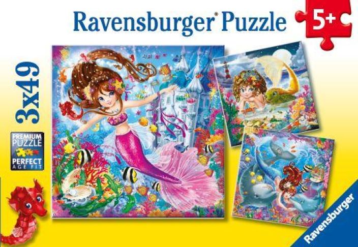 Ravensburger Charming Mermaids Ravensburgerin lasten palapelien avulla on hauskaa opetella tunnistamista, loogista