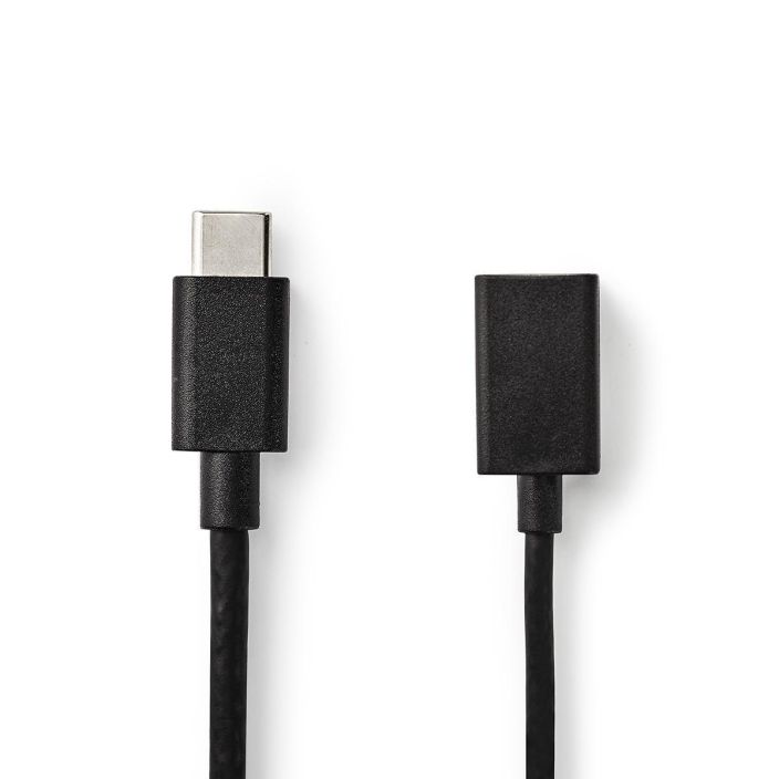 Nedis USB 3.0 -Kaapeli | Type-C, Uros - A, Naaras | 0,15 m | Musta tuotekuva 2