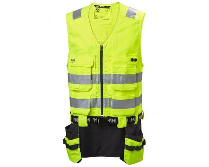 Helly Hansen Workwear tyokaluliivi alna 2.0 fl.kelt/harmaa Alna 2.0 -rakentajanliivissa on kahteen suuntaan joustava kangas,