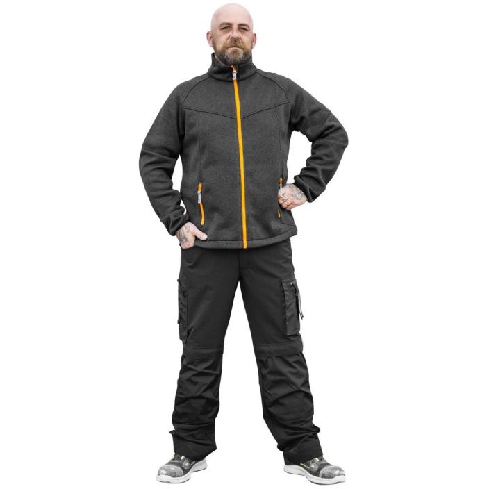 Patron FLEECE NEULETAKKI ANTIGOR T.HARMAAMEL/FL.OR tuotekuva 1