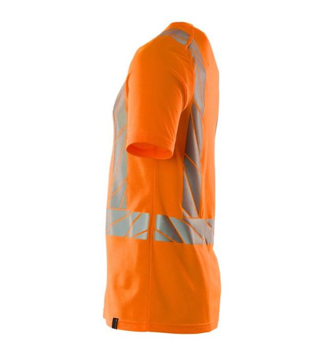 MASCOT miesten T-Paita ACCELERATE SAFE hi-vis oranssi Kankaan etupuoli on polyesteria, joka kestaa kulutusta ja sailyttaa