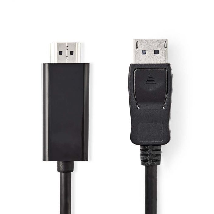 Nedis DisplayPort–HDMI-Kaapeli 2M Tama kaapeli muuntaa DisplayPort-signaalit HDMI-signaaleiksi. Ihanteellinen kytkettaessa