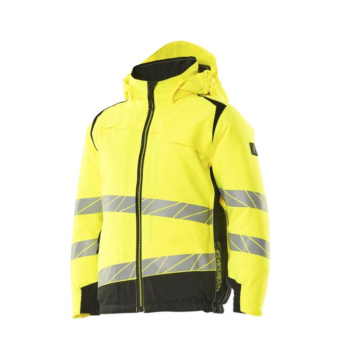 MASCOT Talvitakki lapsille ACCELERATE SAFE hi-vis keltainen/musta Hengittava, tuulen- ja vedenpitava teipatuilla saumoilla.