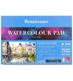 Renaissance vesivärilehtiö 200g, 167x250mm