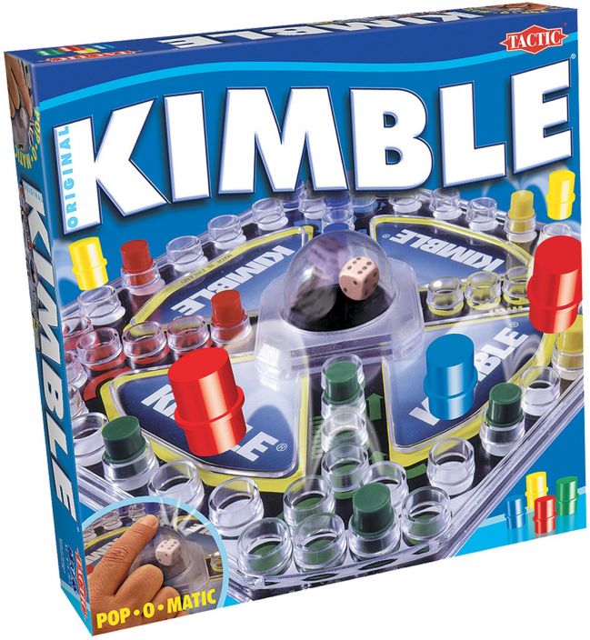 Kimble Kimble on helppo ja jannittava suomalainen suosikkipeli. Pelaajat valitsevat itselleen nelja samanvarista