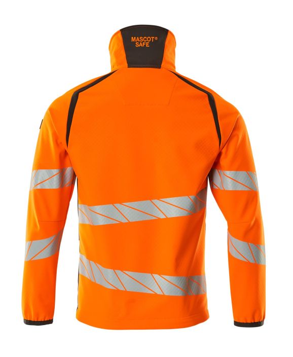 MASCOT miesten Softshell-takki ACCELERATE SAFE hi-vis oranssi/tumma antrasiitti Hengittava, tuulenpitava ja vettahylkiva.