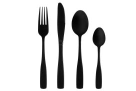 Maku kitchen life Maku Basic Ruokailuvälineet mattamusta 16kpl