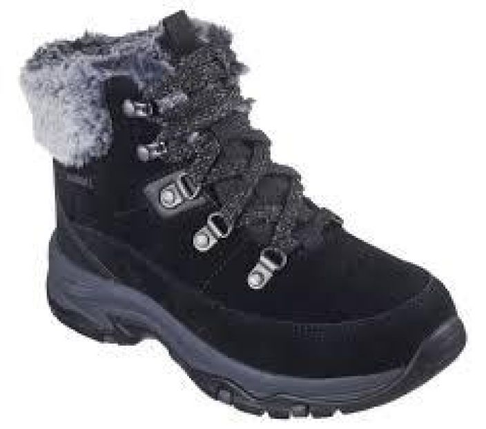 Skechers naisten Trego - Snow Worries - Waterproof musta Kulje poluilla mukavasti ja tyylikkaasti Skechers Trego - Snow