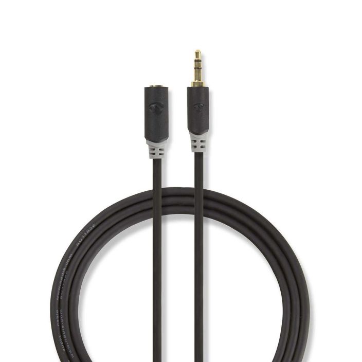 Nedis stereoaudiokaapeli 3,5 mm Uros - 3,5 mm Naaras 2m tuotekuva 2