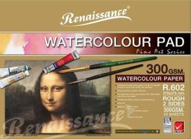 Renaissance vesivärilehtiö 300g, 275x375mm