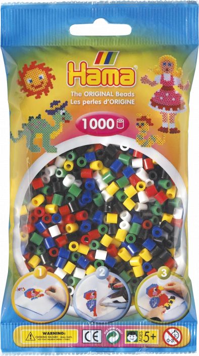 Hama-Helmet Midi 1000kpl Mix 66