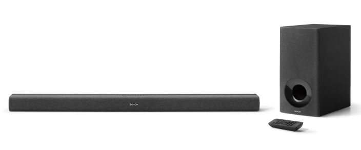 Denon DHT-S416 Soundbar ja subwoofer 2.1 Nosta viihdekeskuksesi suorituskykya Denonin kehittamalla surround-aanella. Kuten