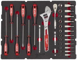 Milwaukee Milwaukee Packout Hylsyavainsarja 1/4", 35 osaa