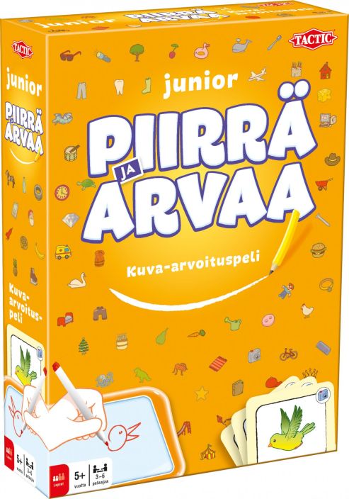 Junior Piirra ja Arvaa (FI) Piirra ja arvaa Junior soveltuu kaikenikaisille pelaajille, silla korteissa on sanojen lisaksi