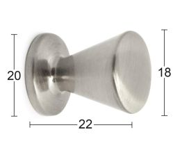 NUPPI BILLY 18MM HARJ. NIKKELI IP