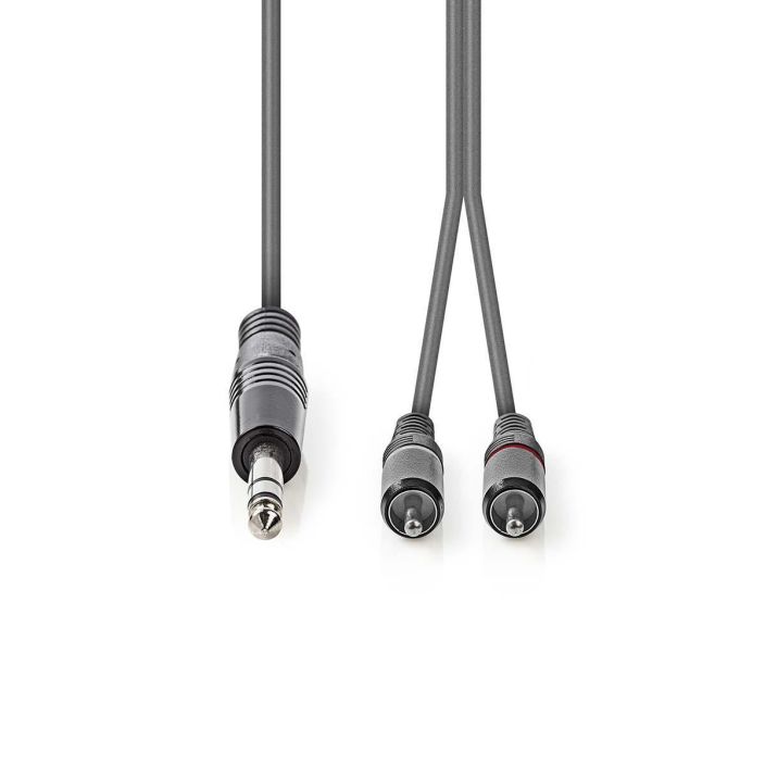 Nedis Stereoaudiokaapeli  Uros, 6,35 mm – 2 x RCA, Uros 3M tuotekuva 2