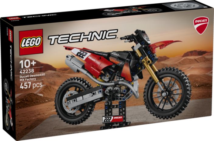 LEGO Ducati Desmo450 MX Factory ‑moottoripyora 42238 LEGO Ducati Desmo450 MX Factory ‑moottoripyora 42238