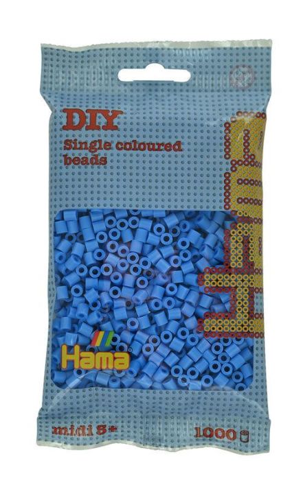 Hama pussi 1000, Sky blue Pussi sisaltaa 1000 Midi silityshelmea Ikasuositus varikoodi 119 Hama pussi 1000, Sky blue Pussi sisaltaa 1000 Midi silityshelmea Ikasuositus varikoodi 119