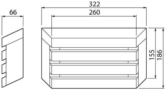 SAUNALED 320 8W/827