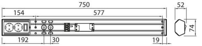 HANDY 750 TYOPISTEVALAISIN PISTORASIALLA 11W 1200LM 3000K/4000K