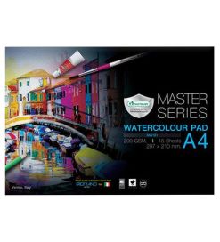 MasterArt vesivärilehtiö A4, 200g, 15 arkkia
