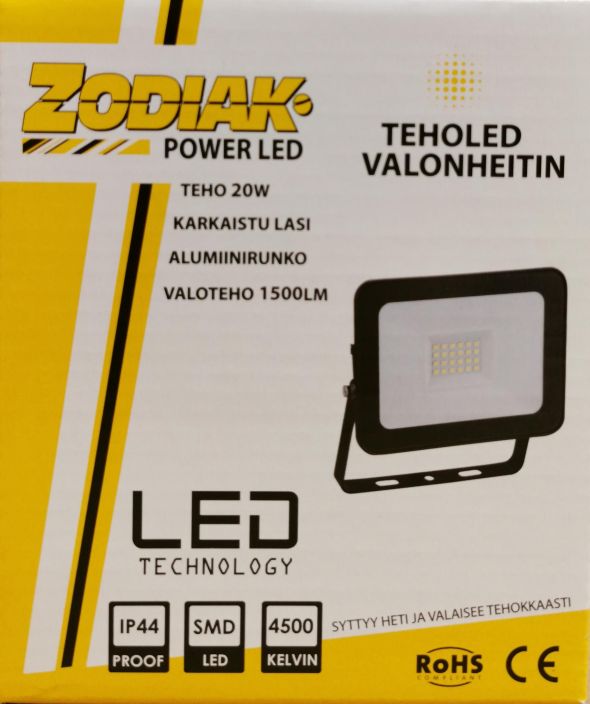 Zodiak 20W Led valonheitin  tuotekuva 1