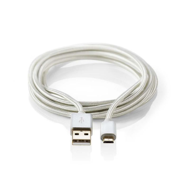 Nedis Micro USB-B-Kaapeli 2M Talla huippuluokan kullatulla Nedis® USB 2.0 -synkronointi- ja latauskaapelilla