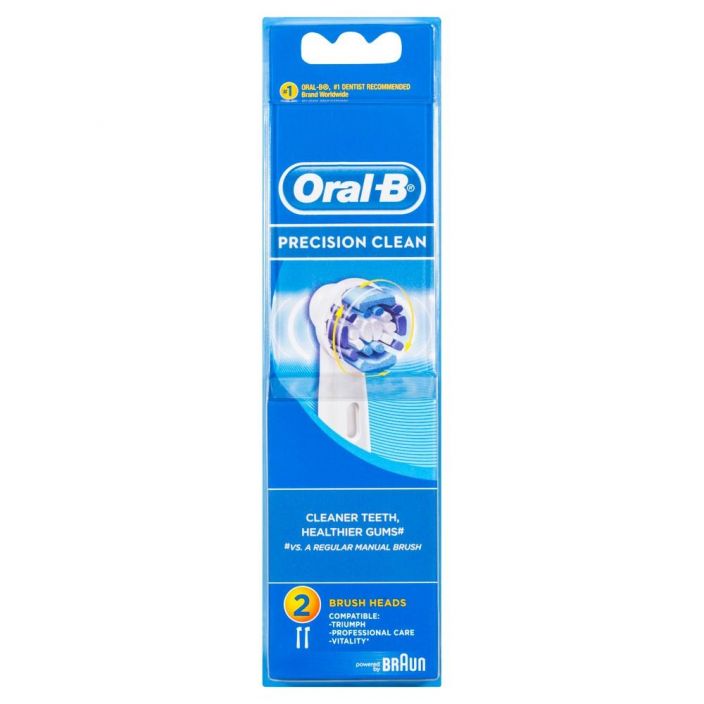 Oral-B Precision Clean vaihdettavat harjaspaat 2kpl Oral-B Precision Clean -harjakset ulottuvat syvalle hammasvaleihin seka