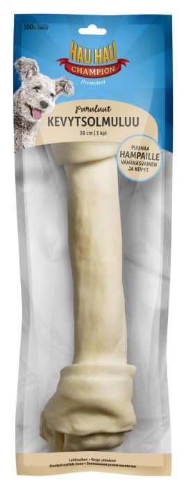 Hau-Hau Champion Kevytsolmuluu 38cm 1kpl 300g Hau-Hau Champion Kanapala on maistuva herkku, joka on valmiiksi sopivan
