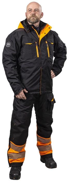 PATRON TALVITAKKI FOSTER MUSTA/FL.ORANS tuotekuva 2 PATRON TALVITAKKI FOSTER MUSTA/FL.ORANS tuotekuva 2