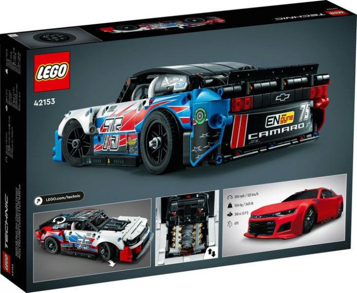 Lego Technic NASCAR® Next Gen Chevrolet Camaro ZL1 • NASCAR®-kerailyesine – Yli 9-vuotiaille kilpa-autofaneille on luvassa