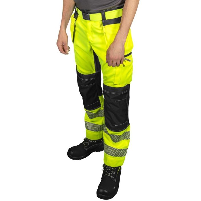 Patron HOUSUT STRETCH RT TRITON FL.KEL/MUSTA LK1 EN20 - 80% polyesteri, 20% puuvilla, 290 g/m² - musta stretch 92% nylon, 8%