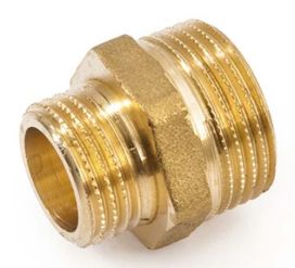 Supistuskaksoisnippa 3/4"-1/2" messinki