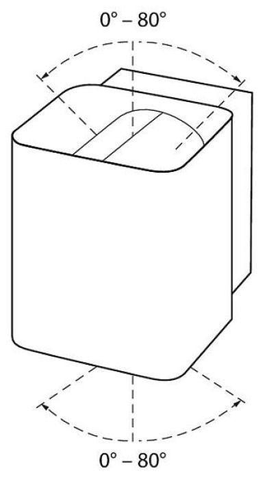 NASBY IP54 2X6W/430LM/830 ANTRASIITTI 4508601