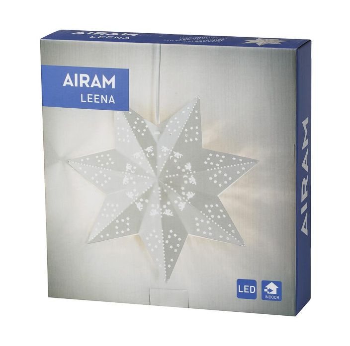 Airam Leena led-joulutähti valkoinen tuotekuva 1 Airam Leena led-joulutähti valkoinen tuotekuva 1