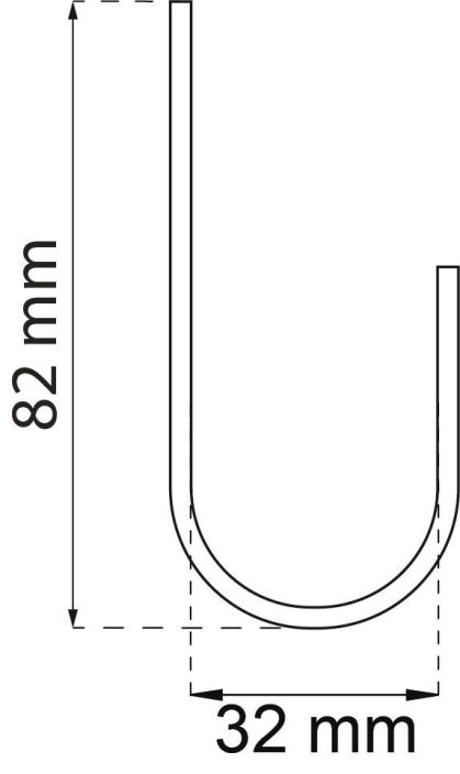 Habo Varastokoukku 8519 82 x 32mm