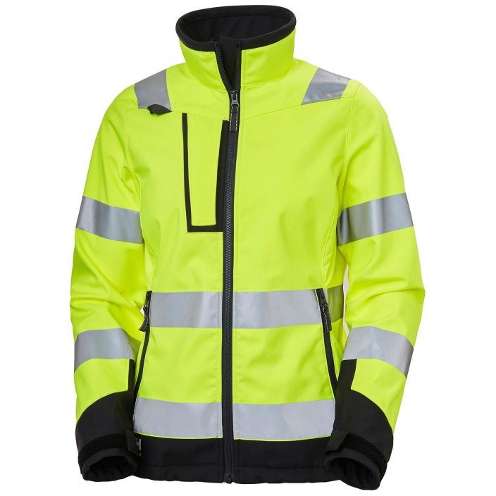 Helly Hansen Workwear luna naisten Softshelltakki keltainen Luna Hi Vis -softshell-takki on naisten suunnittelema ja