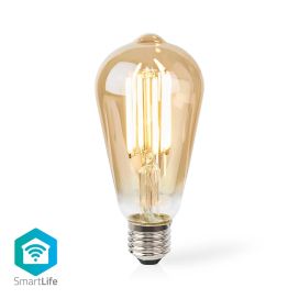 Nedis Nedis SmartLife LED Filamenttilamppu | Wi-Fi | E27 | 806 lm | 7 W | Lämmin Valkoinen | 1800 - 3000 K | Lasi | Android™ / IOS | ST64