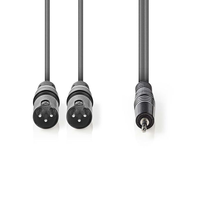 Nedis XLR-Audiokaapeli  2 xUros-Uros 3,5 mm 1,5M tuotekuva 1