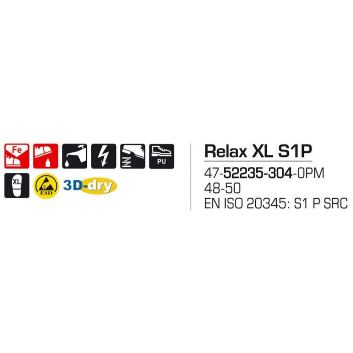 Sievi RELAX XL S1P turvakengat