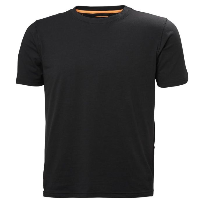 Helly Hansen Work Wear T-PAITA CHELSEA EVO MUSTA - Paamateriaali 57% puuvillaa, 38% polyesteria, 5% elastaania, 160 g/m² -