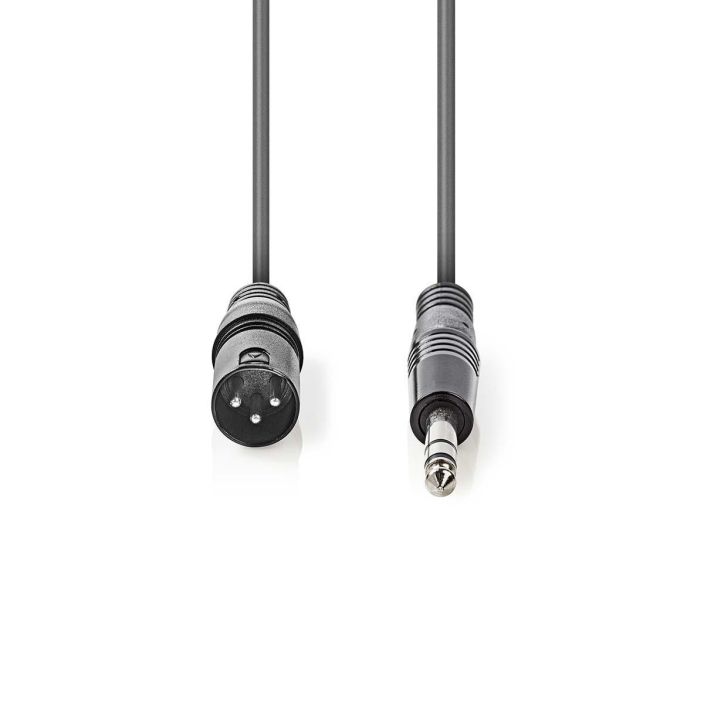 Nedis Balansoitu XLR-Audiokaapeli Uros-Uros 6,35mm 3M tuotekuva 1