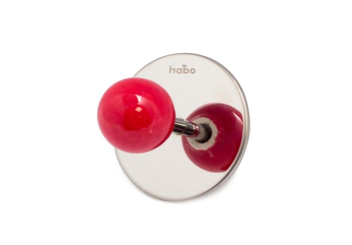 Habo Koukku Pearl punainen